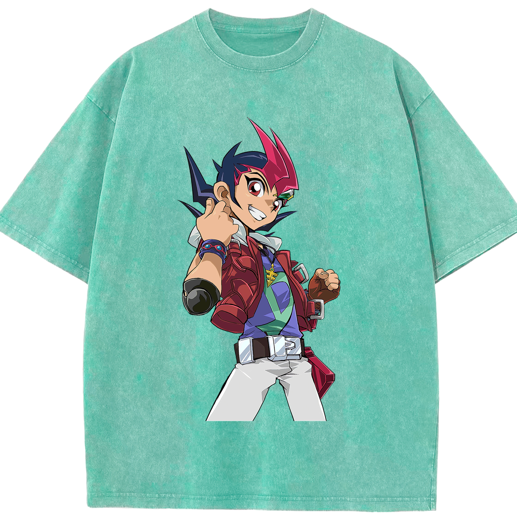 （画像用） 遊☆戯☆王 Yu-Gi-Oh! 綿100% ヴィンテージ風 半袖Tシャツ（フロントプリント）